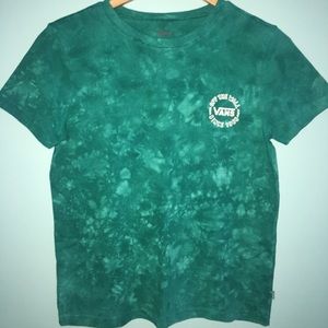 Green/blue short sleeve vans t shirt